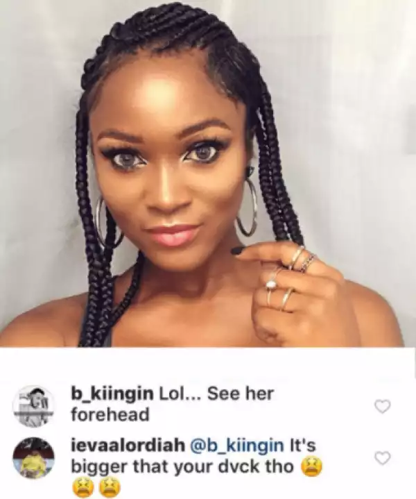 See The Reply Rapper Eva Alordiah Gave To Fan Who Said Her Forehead Is Big